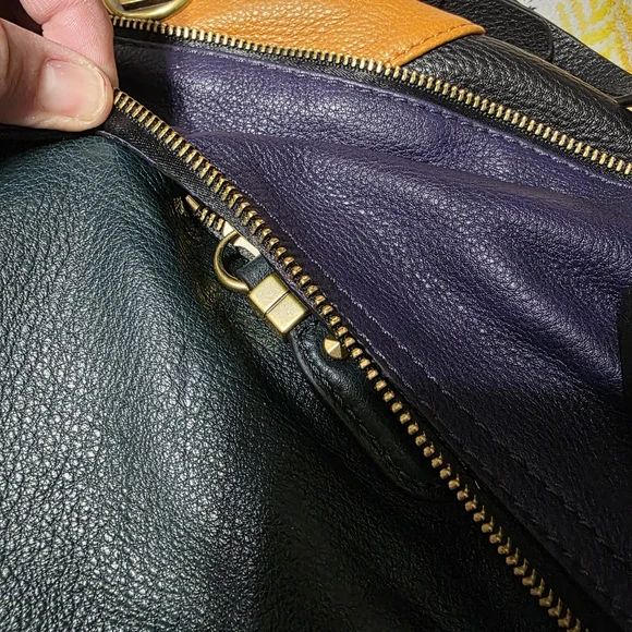 orYANY Green and Purple Leather Bag - Picture 9 of 9